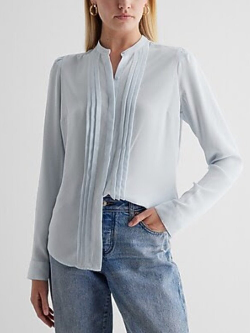 Express Women's Blue Shirt